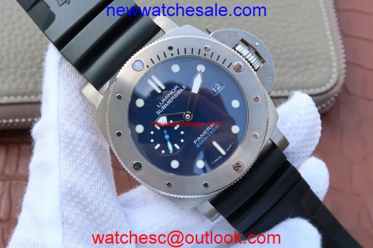 Panerai PAM692 Titanium Blue Dial Rubber Strap Panerai Watch01183