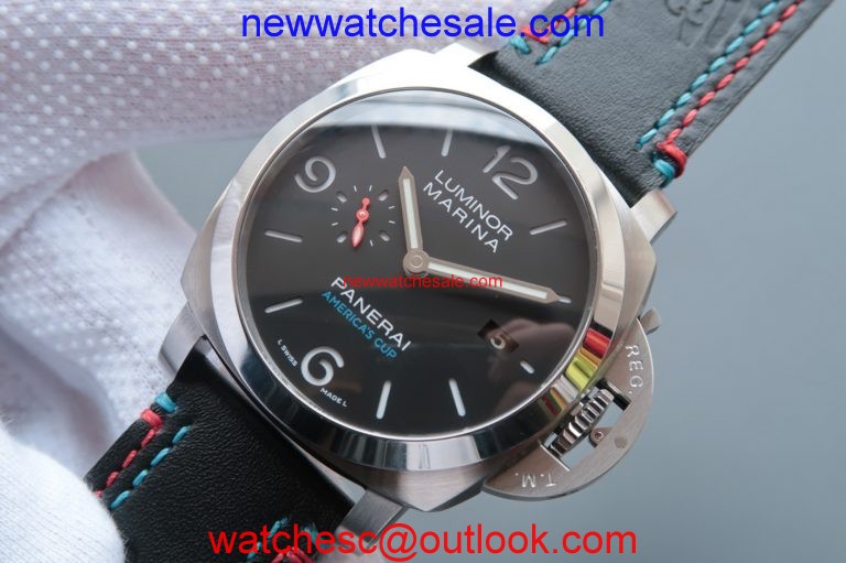 Panerai PAM727 S America's Cup Thick Leather Strap Panerai Watch00842