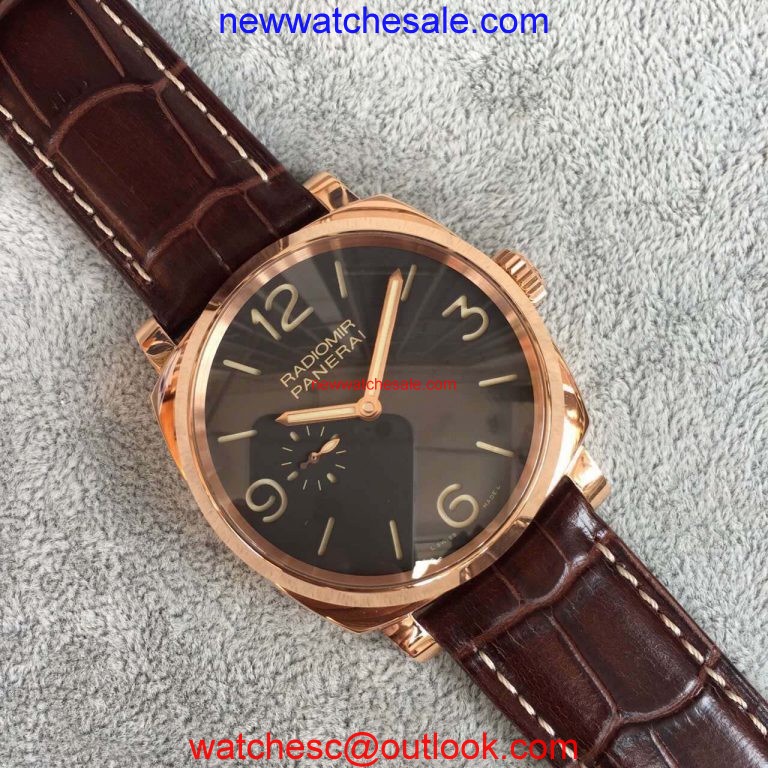 Panerai Radiomir PAM439 Brown Leather Strap Watch00066