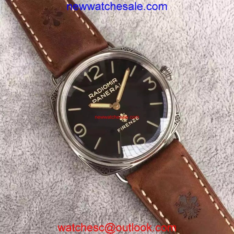 Panerai Radiomir PAM672 Firenze 3 Days Engraved Case & Movement Watch00441