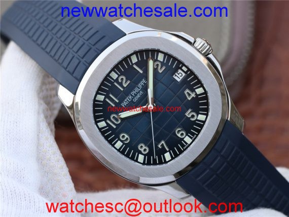 Patek-Philippe Aquanaut 5167 KMF Blue Dial Blue Rubber Strap Watch00773