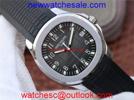 Patek-Philippe Aquanaut 5167 KMF Gray Dial Black Rubber Strap Watch00353