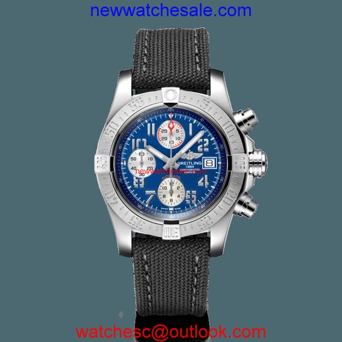 Quality Breitling Avenger II Steel Mariner Blue Watch00991