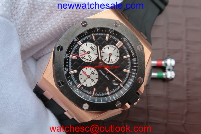 Replica Audemars Piguet Royal Oak Offshore 26400RO Black Ceramic Bezel Watch01233