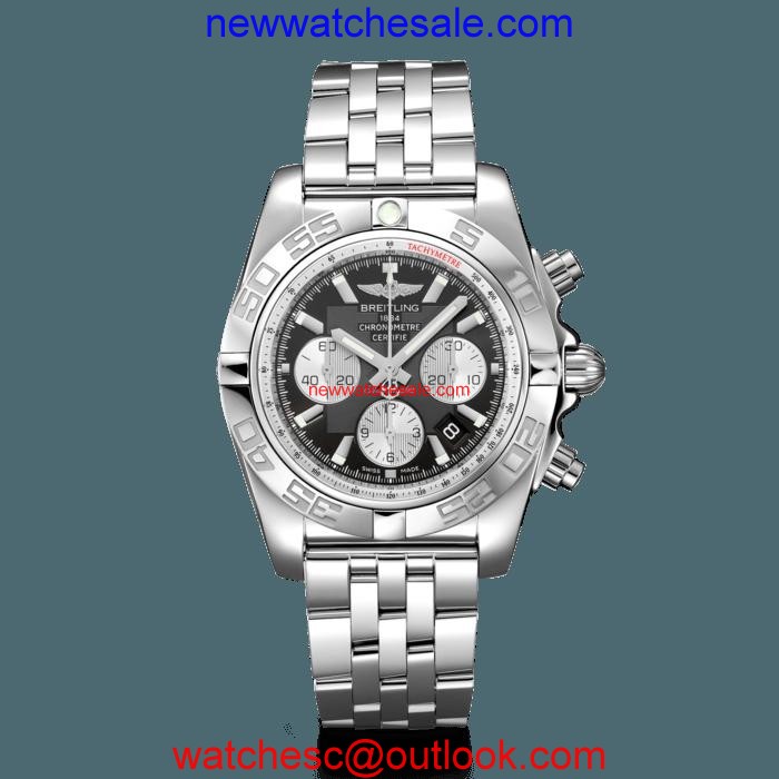 Replica Breitling Chronomat 44 Steel polished Onyx Black Breitling Watch00767