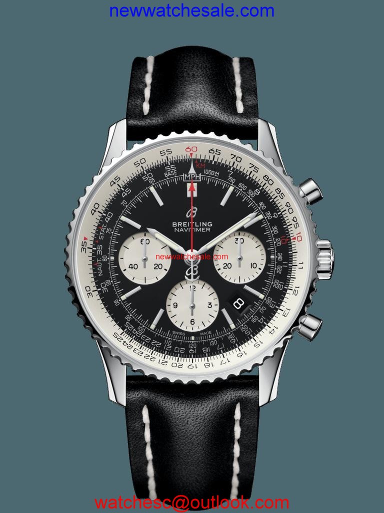 Replica Breitling Navitimer 1 B01 Chronograph 43 Steel Black Breitling Watch00910