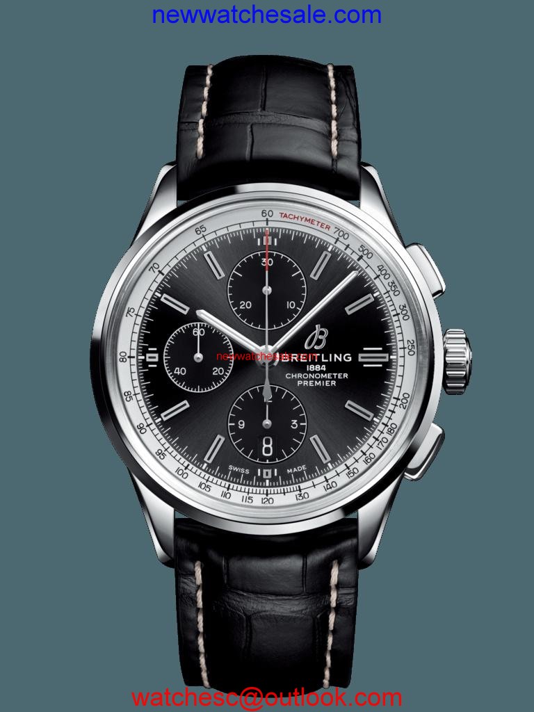 Replica Breitling Premier Chronograph 42 Steel Black Watch00557