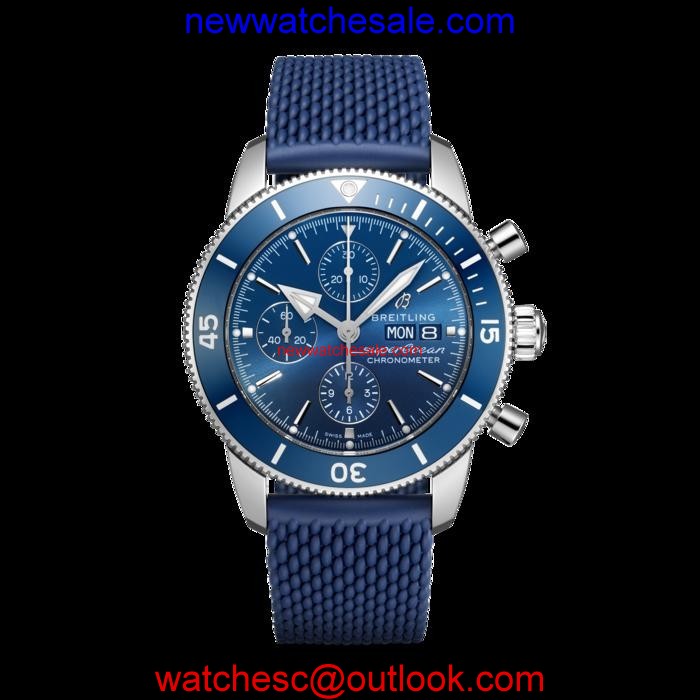 Replica Breitling Superocean Heritage II Chronograph 44 Steel Blue Breitling Watch01083