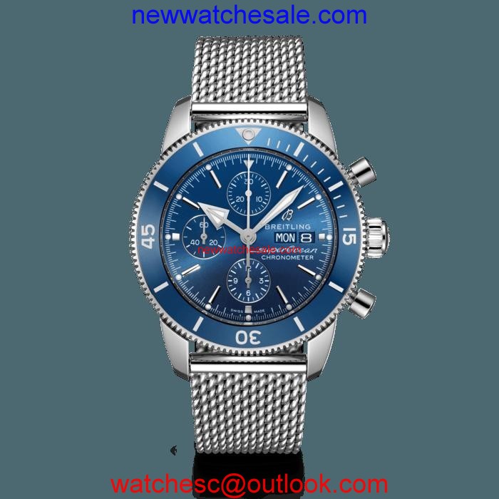Replica Breitling Superocean Heritage II Chronograph 44 Steel Blue Watch00756