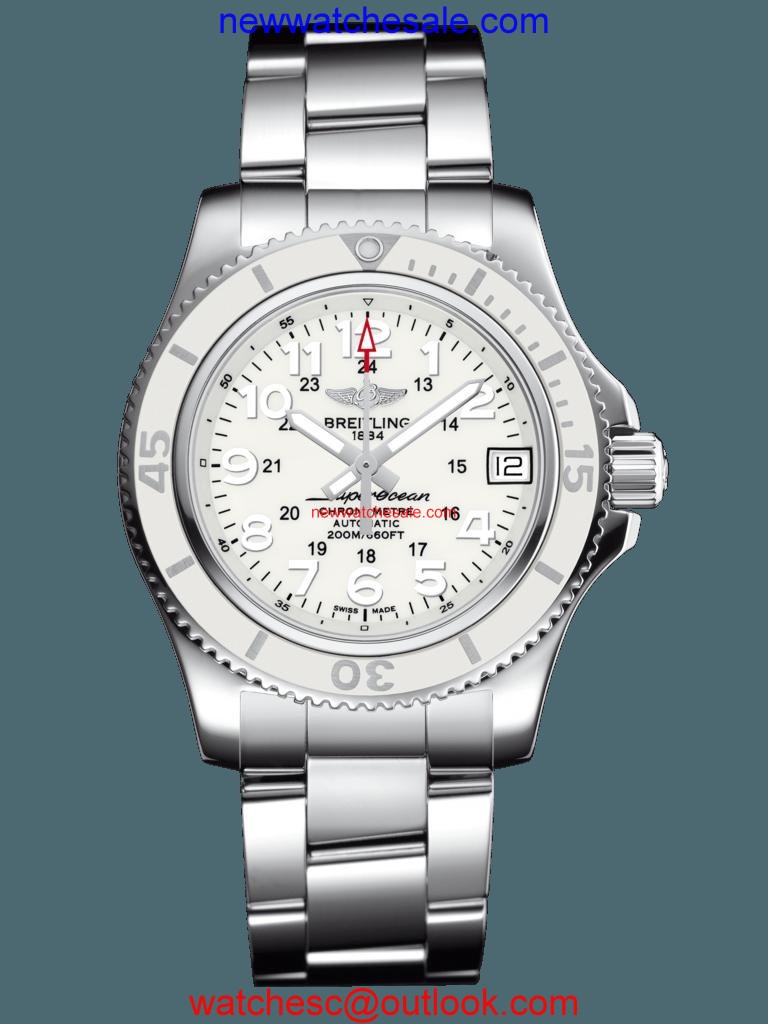 Replica Breitling Superocean II 36 Steel Hurricane White Watch00210