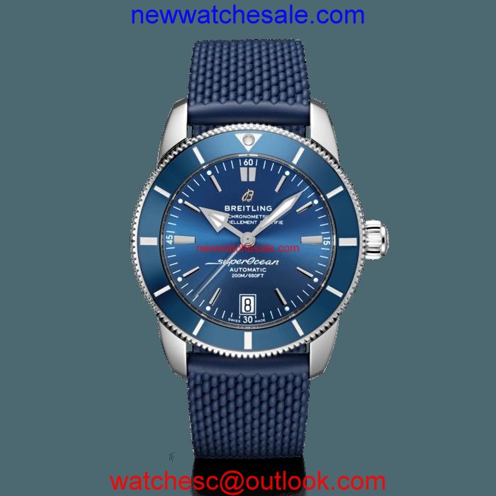 Replica Designer Breitling Superocean Heritage II B20 Automatic 42 Steel Gun Blue Breitling Watch00207
