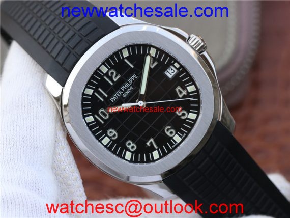Replica Hot Patek-Philippe Aquanaut 5167 KMF Black Dial Black Rubber Strap Watch00804