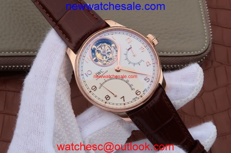Replica IWC AZ Portuguese Tourbillon IW5046 White Dial Watch01346