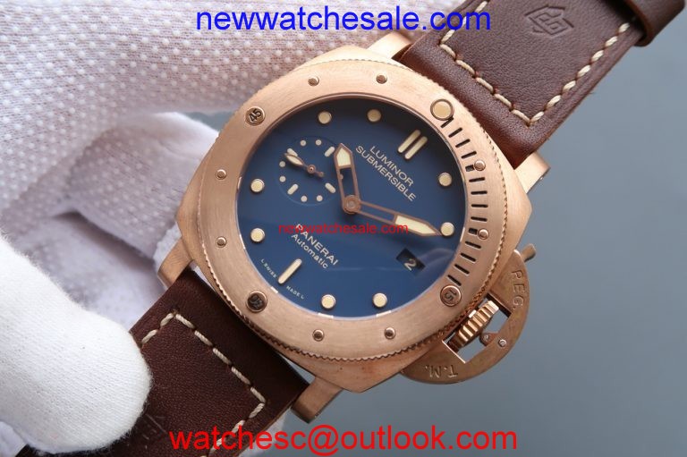 Replica Panerai Luminor 1950 PAM671 Bronzo Blue Dial Watch00260
