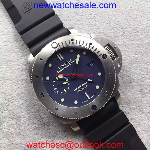 Replica Panerai PAM371 Titanium Black Rubber Strap ZP9001 Watch01071