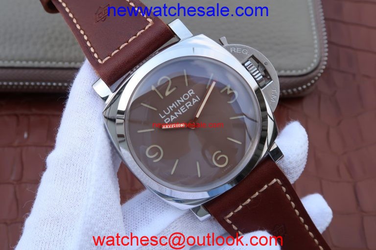Replica Panerai PAM663 Brown Leather Strap Panerai Watch00081