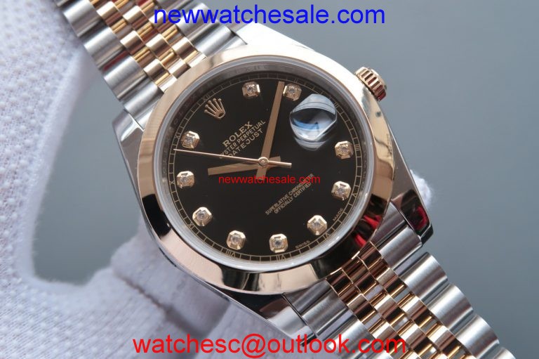 Rolex DateJust 41mm 126303 Polished Bezel Black Dial Bracelet Rolex Watch01241