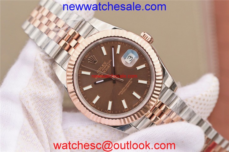 Rolex DateJust 41mm 126331 Wrapped Brown Dial Bracelet Rolex Watch00191