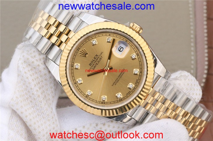 Rolex DateJust 41mm 126333 Wrapped Dial Diamonds Markers Bracelet Watch00164