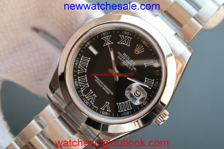 Rolex DateJust II 41mm 126333 Black Dial Roman Markers Bracelet Rolex Watch01405