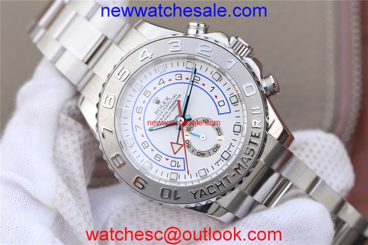 Rolex YachtMaster II 116689 White Dial Bracelet Rolex Watch01335